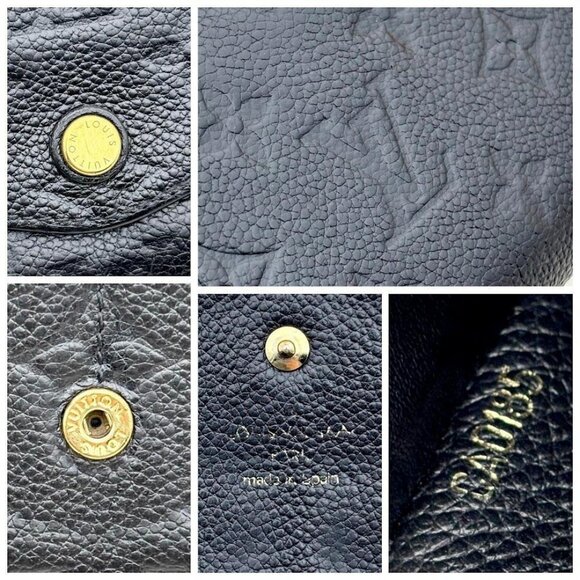 Louis Vuitton Monogram Empreinte Curieuse Sarah Wallet Black Leather - Picture 16 of 16